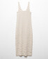 ფოტო #11 პროდუქტის Women's Cut-Out Striped Dress