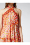 Фото #4 товара Платье женское Koton Шифоновое с цветочным принтом и воланами