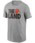 Men's Heathered Gray Cleveland Browns Hometown Collection The Land T-shirt