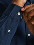 Фото #6 товара Рубашка мужская Jack & Jones Plus JJEOXFORD Slim Fit 12190444 цвет Navy Blazer