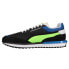 Фото #3 товара Puma City Rider Electric Lace Up Mens Black, Blue Sneakers Casual Shoes 382045-