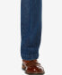 ფოტო #7 პროდუქტის Men's Stretch Denim Classic-Fit Pleated Pants