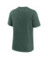 Фото #2 товара Men's Michigan State Spartans Blitz Evergreen Legacy Primary Tri-Blend T-Shirt