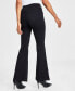 Фото #2 товара Women's Pull-On Sailor-Button Flare Jeans, Created for Macy's