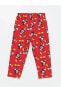 LCW baby Polo Yaka Uzun Kollu Mickey Mouse Baskılı Erkek Bebek Pijama Takımı