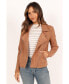 Фото #1 товара Womens Spencer Faux Suede Moto Jacket