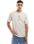 ONLY & SONS relaxed fit t-shirt with Japan print in beige