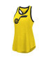 Women's Gold Utah Jazz Showdown Scoop-Neck Racerback Tank Top