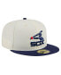 Фото #4 товара Men's White Chicago White Sox Cooperstown Collection Chrome 59FIFTY Fitted Hat