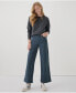 ფოტო #5 პროდუქტის Women's Organic Cotton Stretch Twill Denim Wide Leg Pant