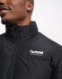 Hummel Padded jacket with funnel neck in black