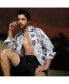 ფოტო #2 პროდუქტის Men's Chalk White:Indigo Blue Seashell Shirt