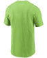 Men's Neon Green Seattle Seahawks Primary Logo T-shirt