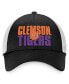 Men's Black, White Clemson Tigers Stockpile Trucker Snapback Hat