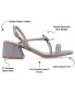 Фото #7 товара Women's Amity Bow Detail Strappy Block Heel Sandals