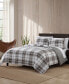 Фото #2 товара Alder Plaid Cotton Reversible 2 Piece Duvet Cover Set, Twin