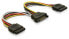 Фото #1 товара Delock Cable Power SATA 15pin > 2x SATA HDD – straight - 0.15 m - 15pin SATA - 2x SATA - Multicolour