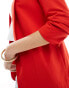 Pieces ruched sleeve blazer in red „High Risk“ Rot, S - EU 36 - фото #3