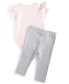 Baby Girls Princesses Bodysuit, Pants & Headband, 3 Piece Set