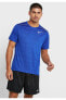 Dry Miler Top Erkek Mavi Koşu Tişört