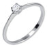 Фото #1 товара White Gold Engagement Ring with Crystal 226 001 01036 07