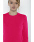 ფოტო #6 პროდუქტის Women's 100% Pure Cashmere Long Sleeve Crew Neck Pullover Sweater (1362, Lime, X-Small )