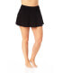 Фото #1 товара Anne Cole Womens Plus Size Soft Band Rock Swim Skirt Black Size 22W 306489