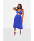 ფოტო #3 პროდუქტის Plus Size Tap In A Line Midi Skirt