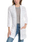 Forte Cashmere Texture Stripe Cardigan Women's