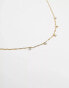 Фото #4 товара Seol + Gold 18ct gold vermeil figaro cubic zirconia chain necklace