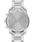 Men's Bold Verso Silver-Tone Stainless Steel Bracelet Watch 44mm