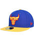 Men's Blue Chicago Bulls Side Patch 59FIFTY Fitted Hat 7 5/8 - фото #4