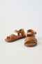 Фото #3 товара Кожаные сандалии с ремешками ZARA