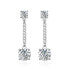 Фото #1 товара Charming dangling earrings with zircons AGUP3478