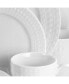 Cara 16 Piece Round Porcelain Dinnerware Set in White 16 Piece - фото #10