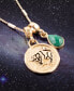ფოტო #3 პროდუქტის Zodiac Coin Genuine Teardrop Charm Necklace