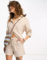 Фото #2 товара Only cheesecloth shorts co-ord in beige