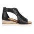 Фото #2 товара Corkys Sugar Momma CutOuts Espadrille Wedge Womens Black Casual Sandals 41-0287