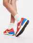 Nike Waffle One vintage trainers in red and photo blue