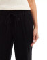 Фото #4 товара Vero Moda linen blend tapered trousers in black