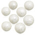 Balls CAPIZ Decoration White 10 x 10 x 10 cm (8 Units)