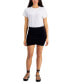 Фото #1 товара Women's Short-Sleeve Ruched Mini Dress