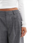 Stradivarius tailored culotte in grey