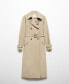 Фото #6 товара Women's Double-Breasted Cotton Trench Coat