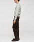 ფოტო #3 პროდუქტის Men's Fine-Knit Cotton Sweater