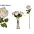 Decorative Flower White Green (12 Units)