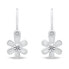 Design girl´s silver earrings Flowers EA193W