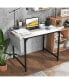 Фото #2 товара 32 Inch Computer Desk Small Home Office Desk with Charging Station