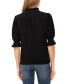 Фото #2 товара Women's Ruffle Collar Short Sleeve Ruffle Sweater Top