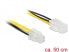 Фото #4 товара Delock 85458 - 0.5 m - P4 4-pin - P4 4-pin - Male - Female - Black - White - Yellow